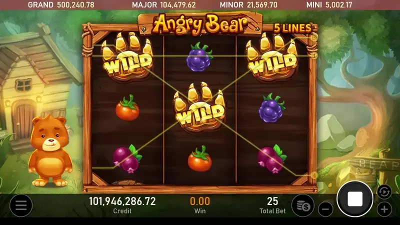 暴怒棕熊 免費遊戲機制 遊戲畫面