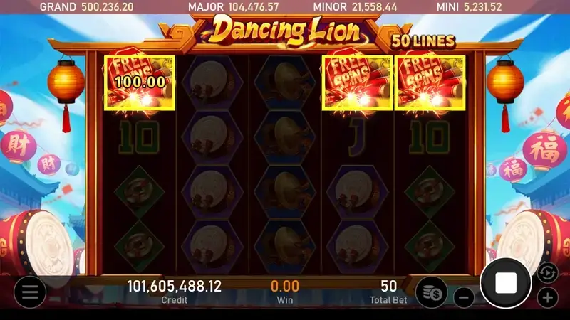跳跳獅 免費遊戲機制 遊戲畫面