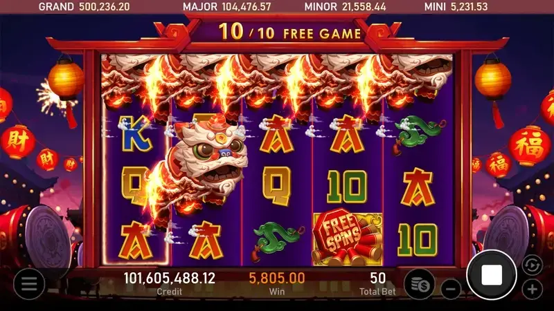 跳跳獅 特色玩法 遊戲畫面