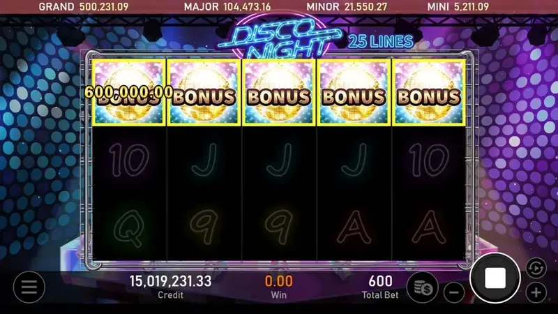 迪斯可之夜 百搭符號加持 遊戲畫面