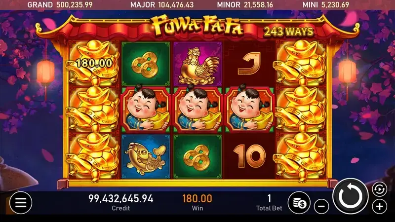 福娃發發 免費遊戲機制 遊戲畫面