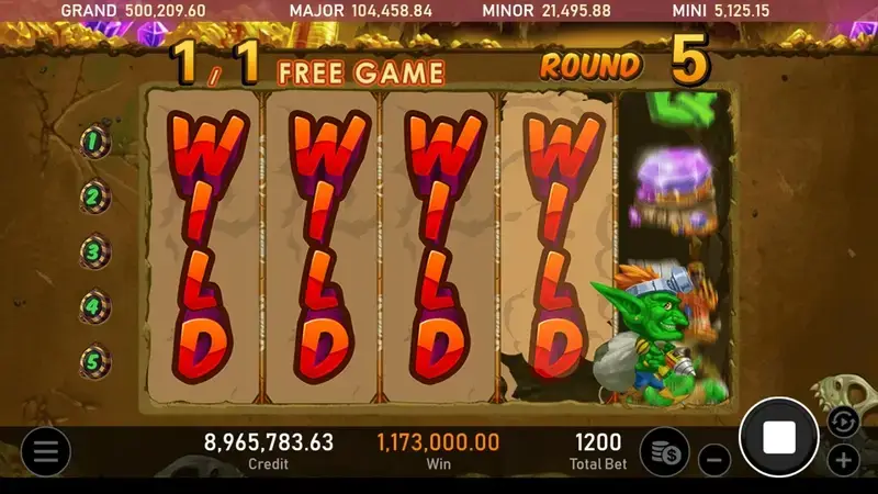 礦工哥布林 百搭符號加持 遊戲畫面