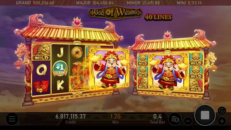 財神到 百搭符號加持 遊戲畫面