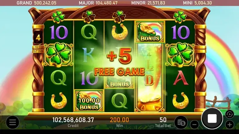 金色幸運草 免費遊戲機制 遊戲畫面