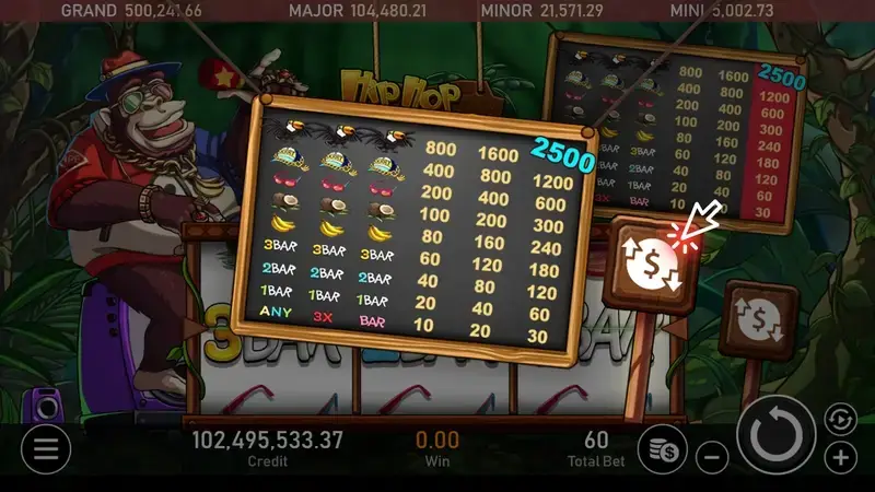 嘻哈金剛 特色符號 遊戲畫面
