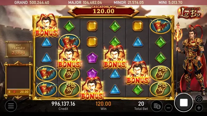 戰神呂布 免費遊戲機制 遊戲畫面