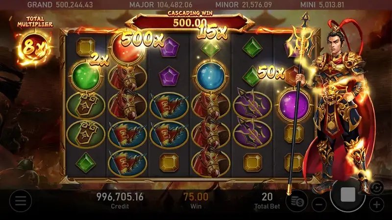 戰神呂布 免費遊戲機制 遊戲畫面
