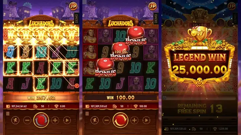 黃金摔角手 免費遊戲機制 遊戲畫面