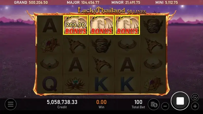 泰好運 免費遊戲機制 遊戲畫面