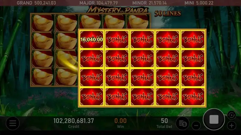秘林熊貓 特色符號 遊戲畫面