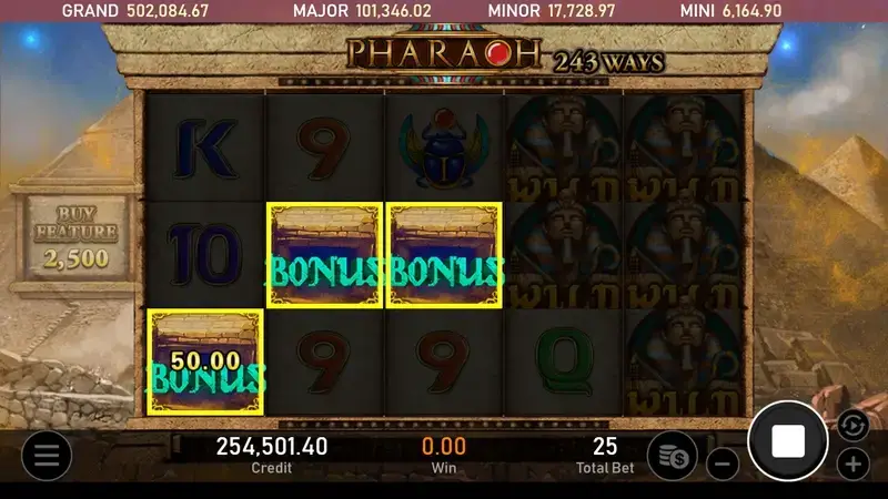 法老王 免費遊戲機制 遊戲畫面