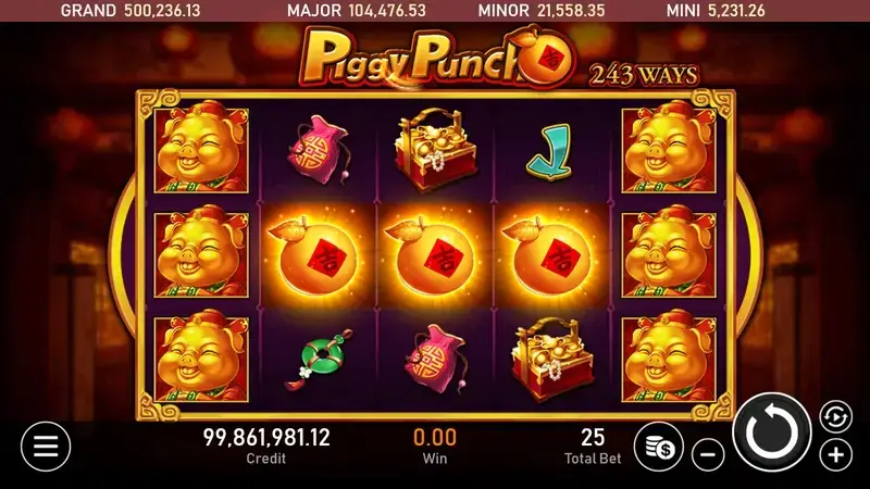 金豬爆吉 免費遊戲機制 遊戲畫面