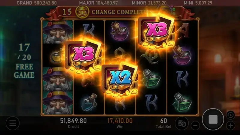 巫師商店黃金版 特色符號 遊戲畫面